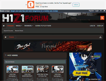 Tablet Screenshot of h1z1forum.com